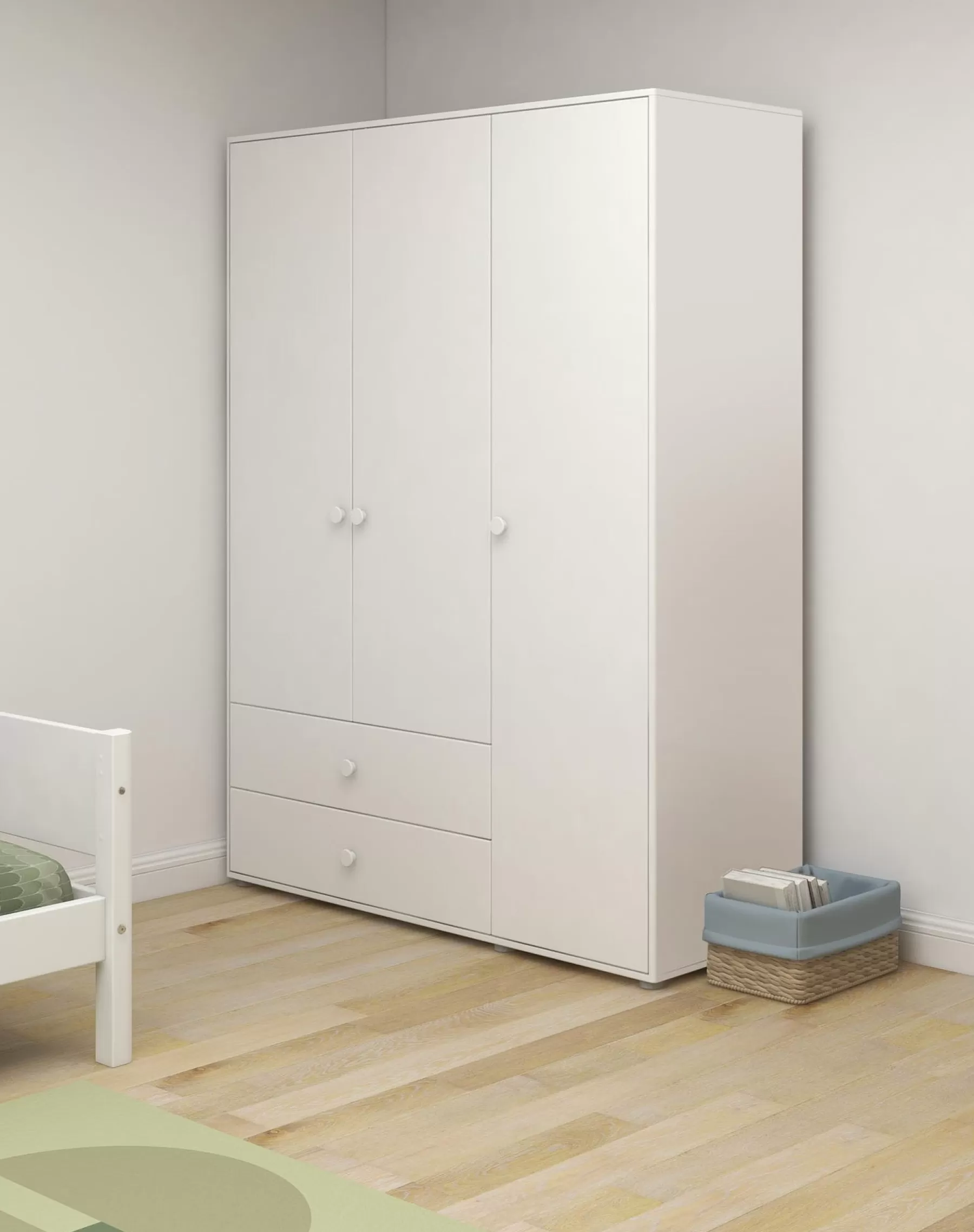 FLEXA Armoire, 3 portes + 2 tiroirs