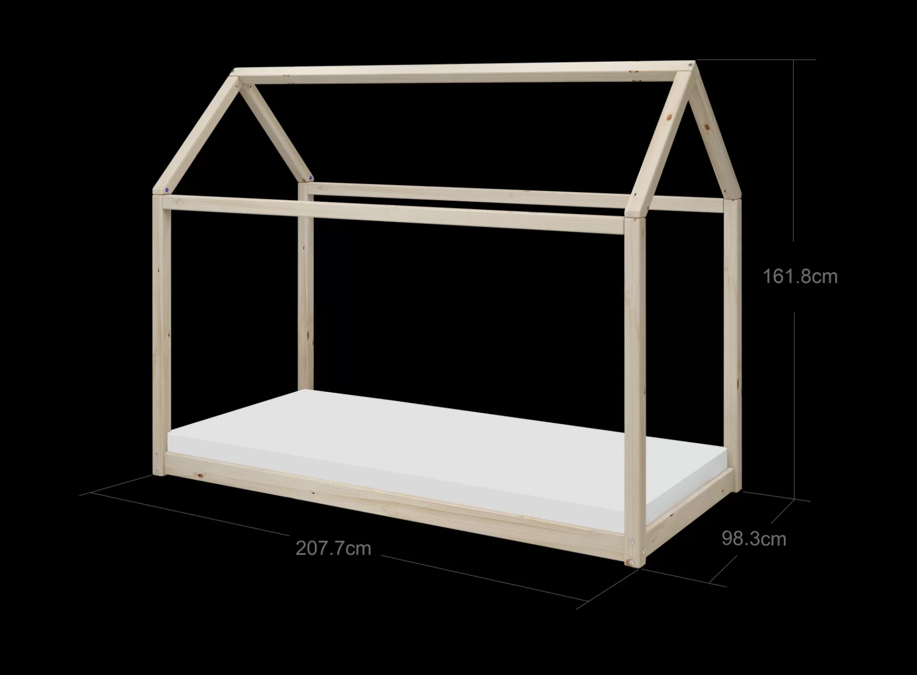 FLEXA COTTAGE Lit simple, , 90x200 cm