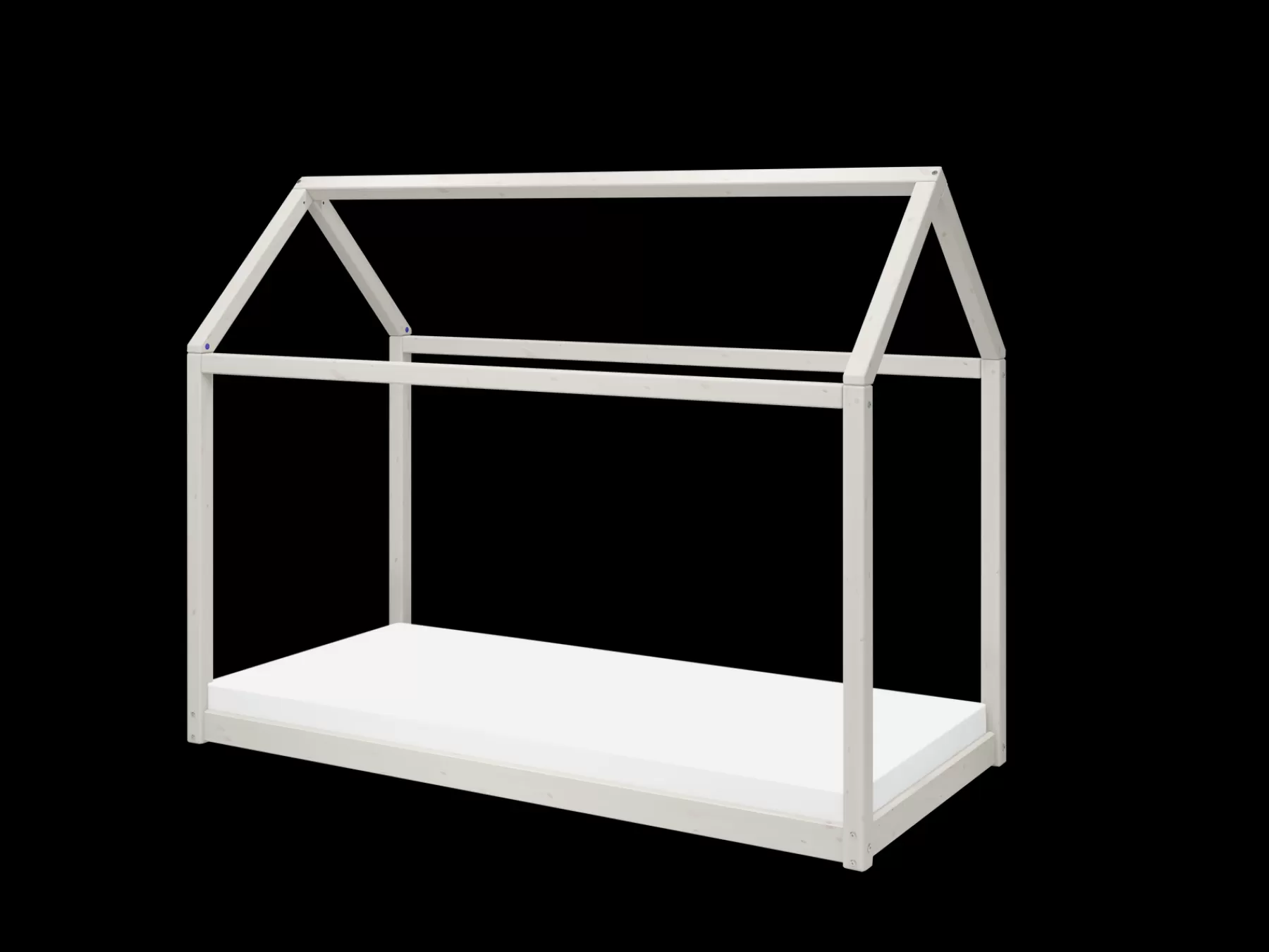 FLEXA COTTAGE Lit simple, White Washed Pine, 90x200 cm