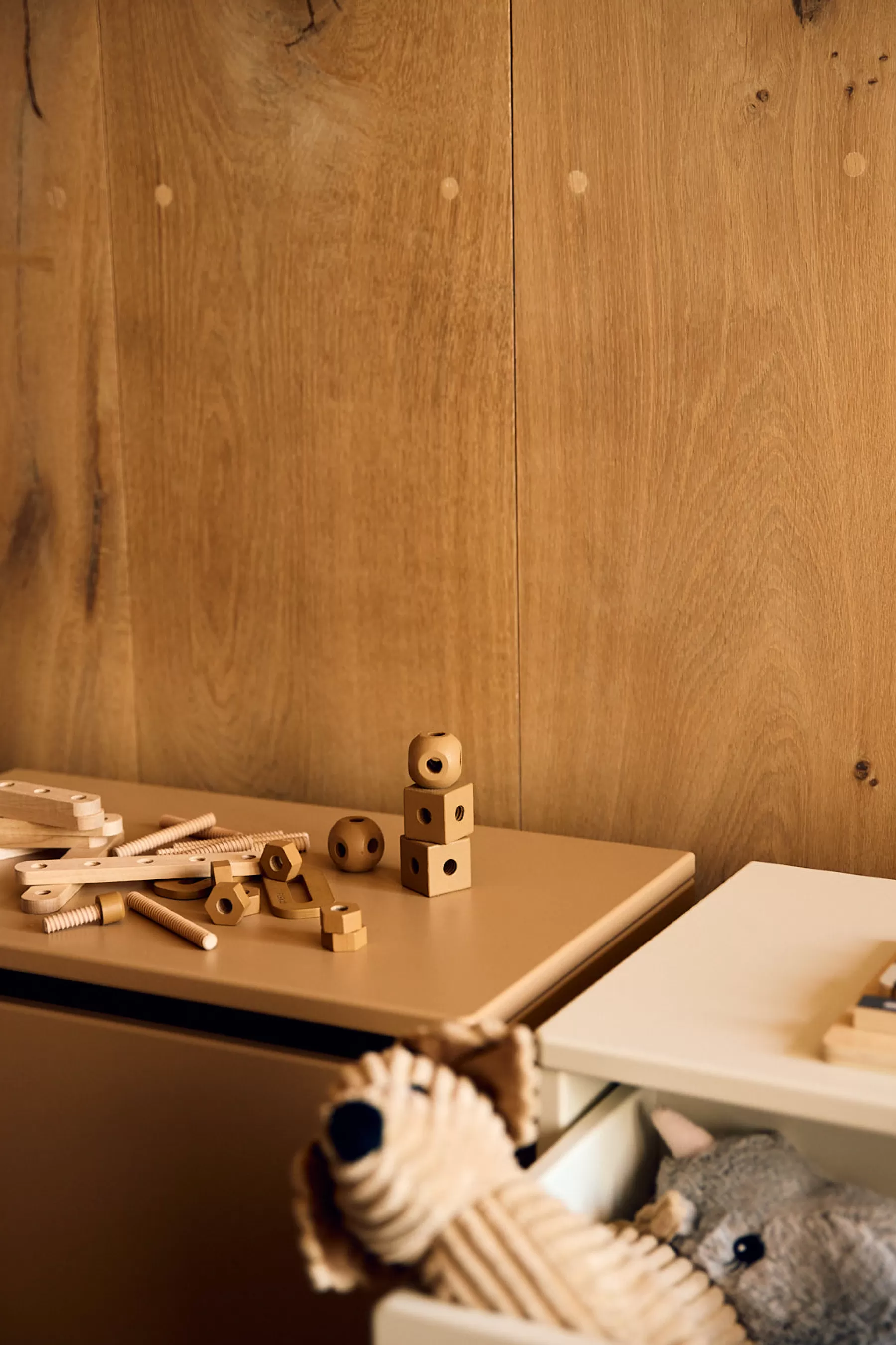 FLEXA DOTS Banc de rangement 3 en 1, MDF,