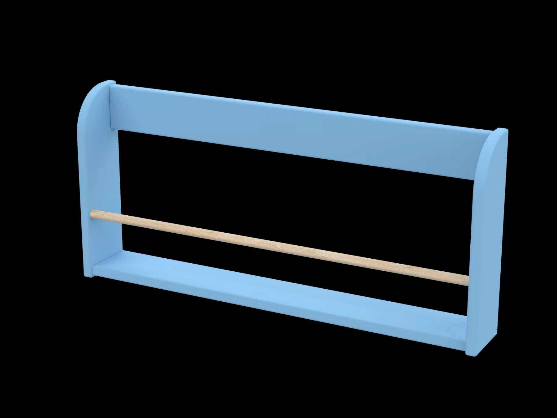 FLEXA DOTS Étagère-présentoir à livres, 75 cm, MDF, Blue Skies