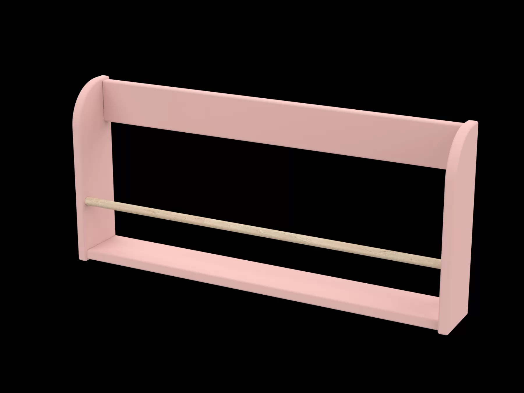 FLEXA DOTS Étagère-présentoir à livres, 75 cm, MDF, Blushing Pink