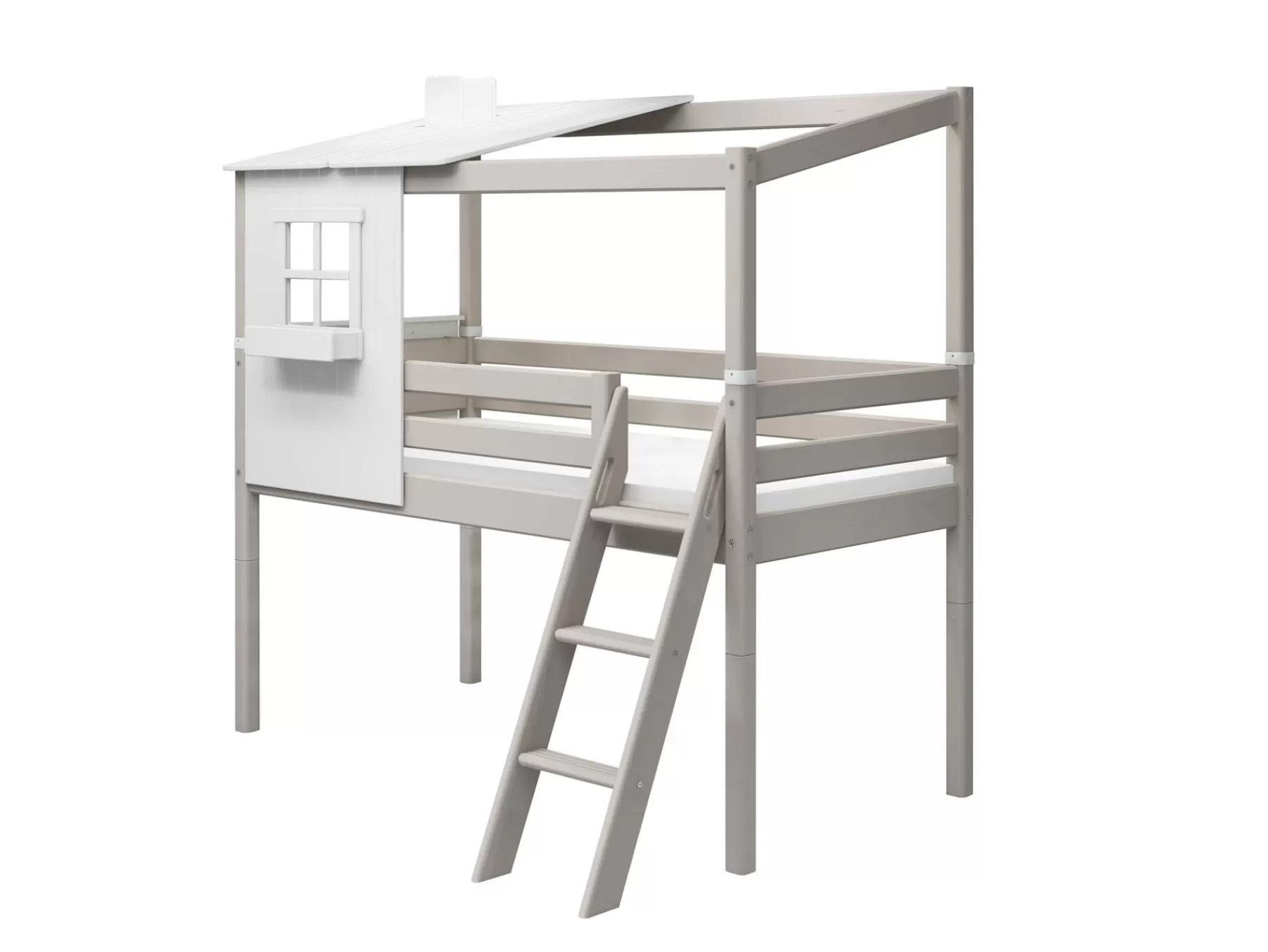 FLEXA Lit mi-hauteur avec Maison Classic pour lit simple