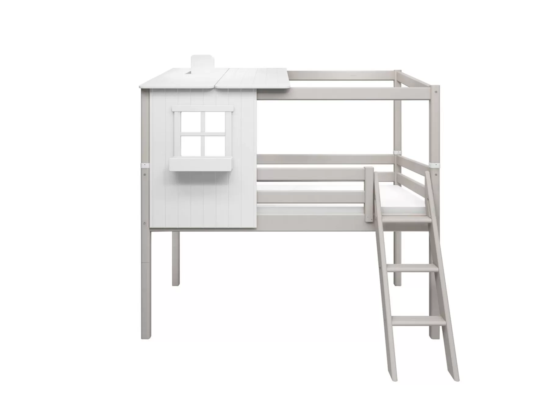 FLEXA Lit mi-hauteur avec Maison Classic pour lit simple