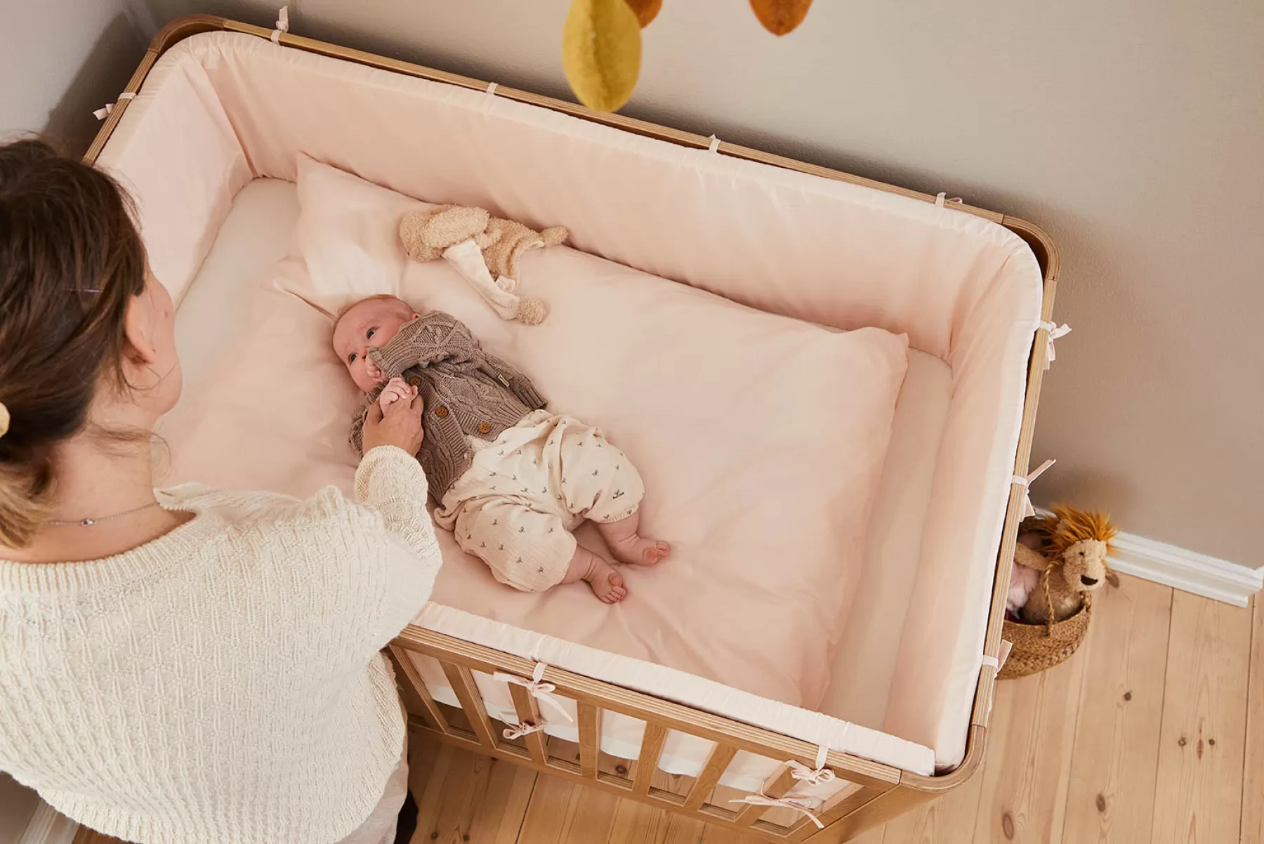 FLEXA Parure de lit – Bébé (70x100cm) Mauve Morn