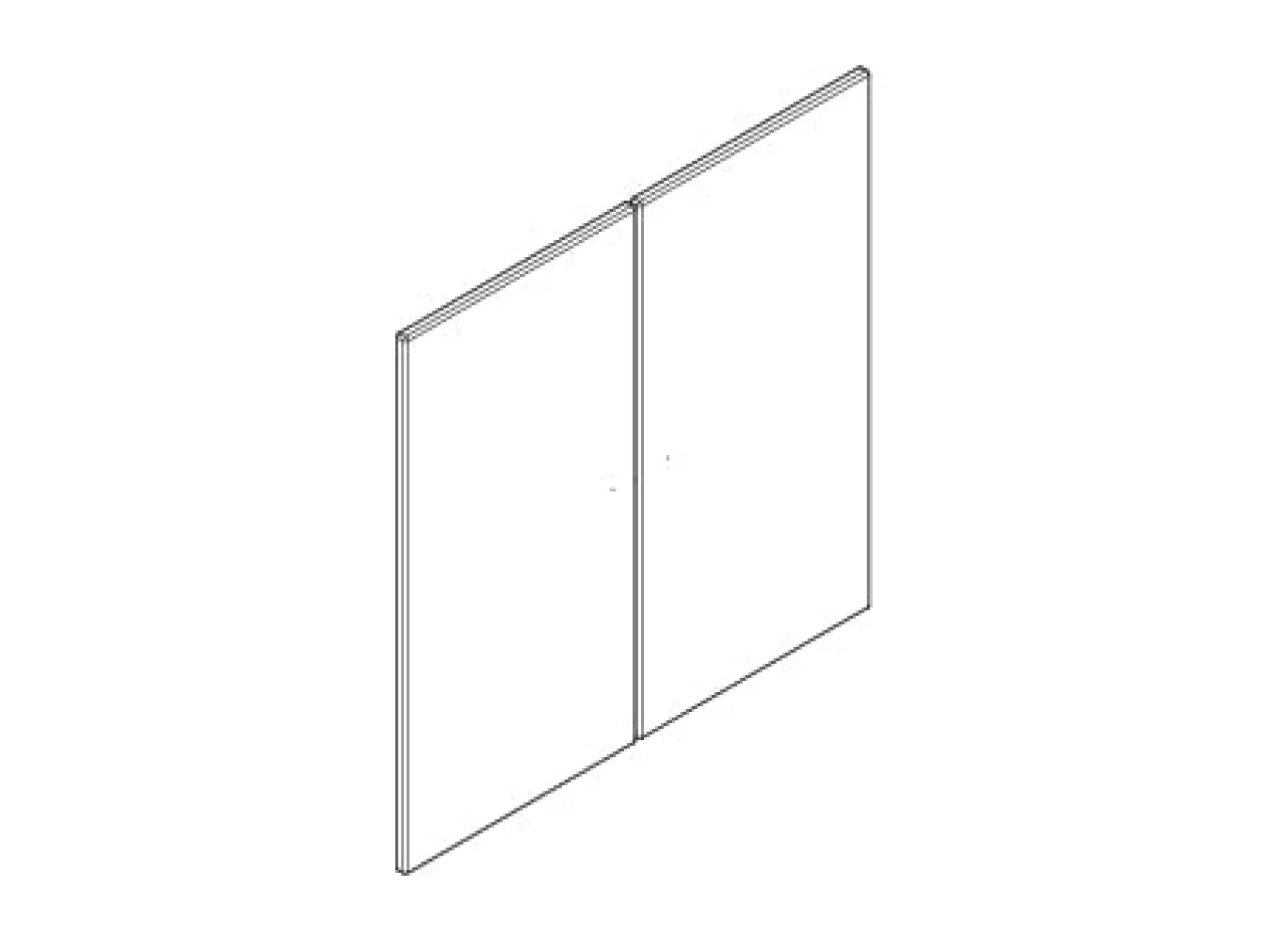 FLEXA Porte de placard ou détagère 2 pcs