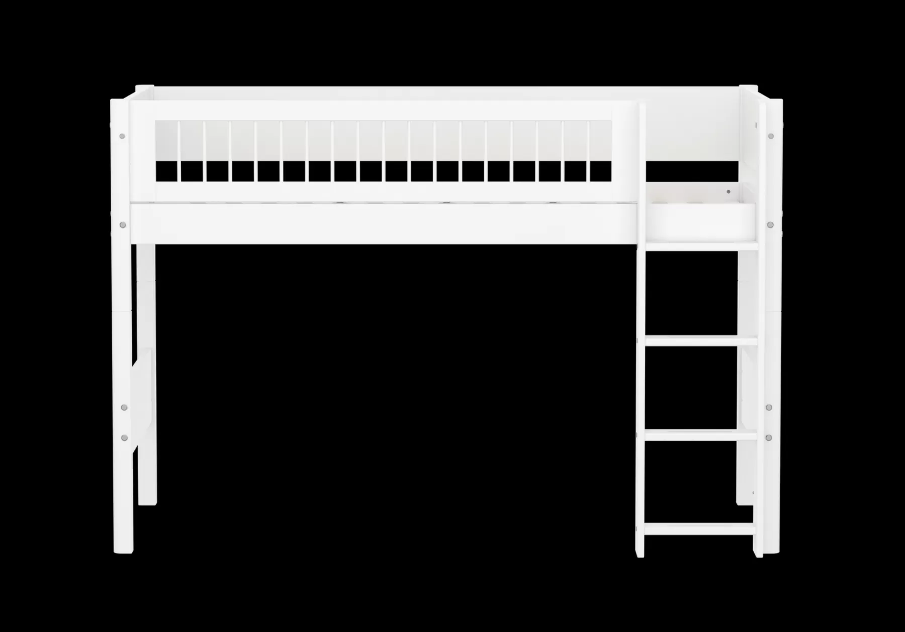 FLEXA Semi-high bed w. straight ladder