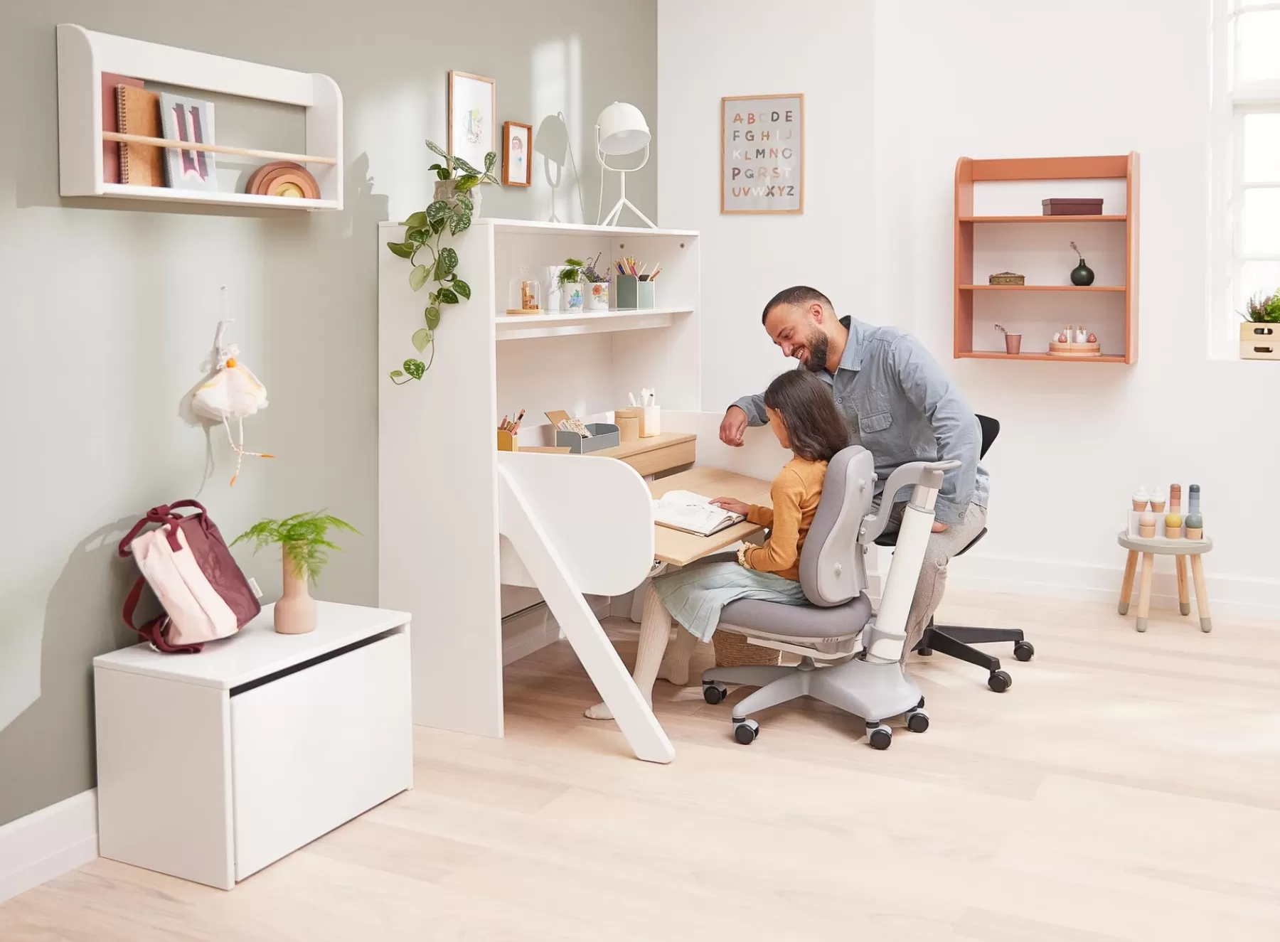 FLEXA Étagère pour bureau, basse