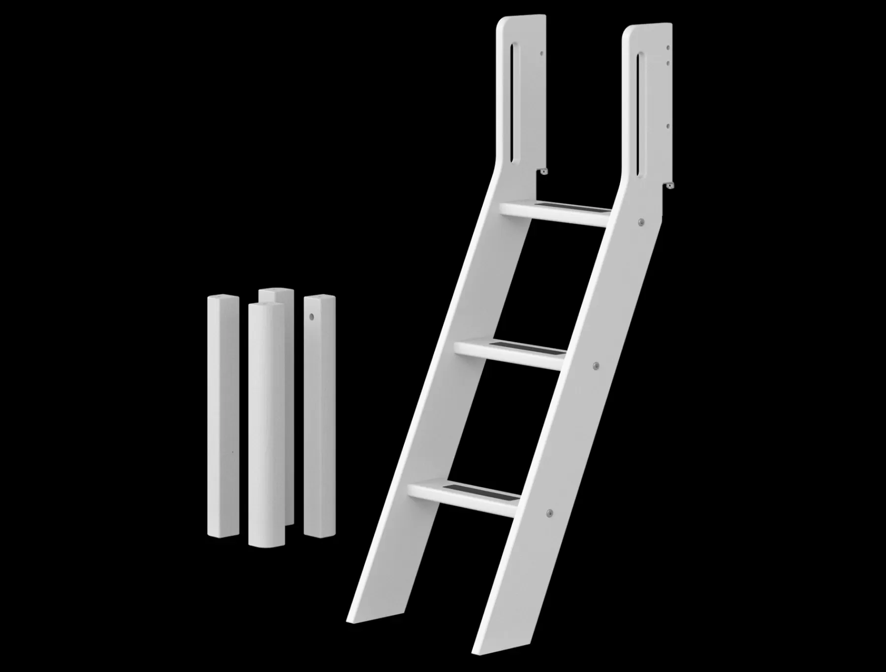 FLEXA - Échelle inclinée et pieds de lit pour lit mi-hauteur